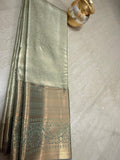 Light Green Semi Silk Saree