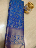 Royal Blue Semi Silk Saree