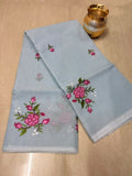 Light Blue Kota Cotton Saree